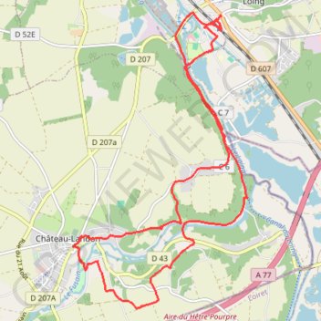 Itinéraire Boucle à partir de Souppes-sur-Loing, distance, dénivelé, altitude, carte, profil, trace GPS