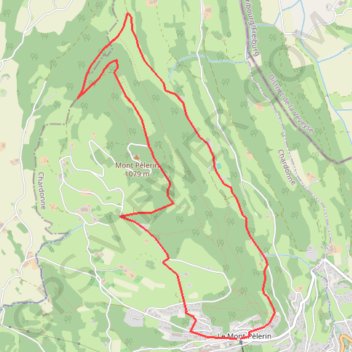 Itinéraire Sentier des Narcisses, Le Mont-Pèlerin, distance, dénivelé, altitude, carte, profil, trace GPS