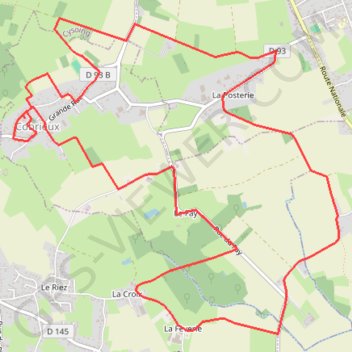 Itinéraire Circuit de la Commanderie à Cobrieux, distance, dénivelé, altitude, carte, profil, trace GPS