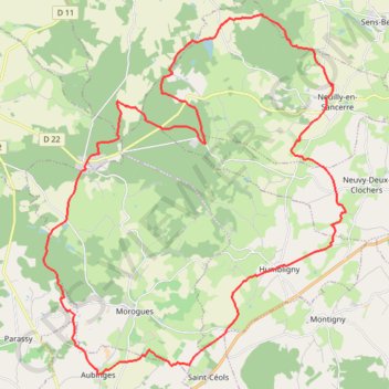 Itinéraire Tracé 13 NOV CEHB, distance, dénivelé, altitude, carte, profil, trace GPS