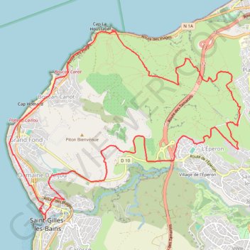 Itinéraire 2 janv. 2023 à 16:29:28, distance, dénivelé, altitude, carte, profil, trace GPS