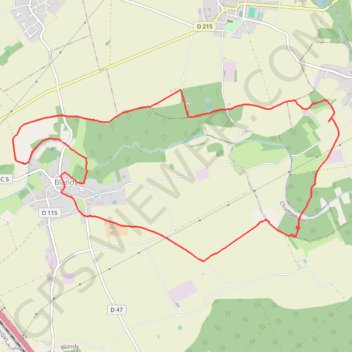 Itinéraire Blandy-les-Tours, distance, dénivelé, altitude, carte, profil, trace GPS