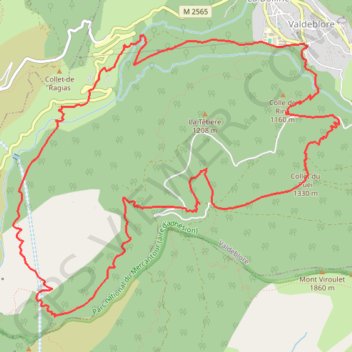 Itinéraire repérage - la serena col st donat 2, distance, dénivelé, altitude, carte, profil, trace GPS