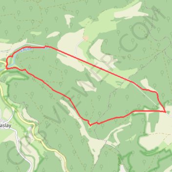 Itinéraire Source de l'aube sud, distance, dénivelé, altitude, carte, profil, trace GPS