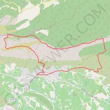 Itinéraire Vallon de l’Aigle, Grotte de la Cloche, Boucle depuis Puyloubier, distance, dénivelé, altitude, carte, profil, trace GPS
