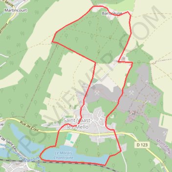 Itinéraire Randonnées des carrières, distance, dénivelé, altitude, carte, profil, trace GPS