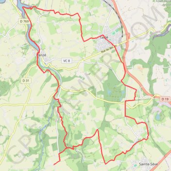 Itinéraire Penhoat, distance, dénivelé, altitude, carte, profil, trace GPS