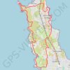 Itinéraire Presqu'île de Quiberon, distance, dénivelé, altitude, carte, profil, trace GPS