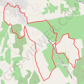 Itinéraire Autour de Générac, distance, dénivelé, altitude, carte, profil, trace GPS