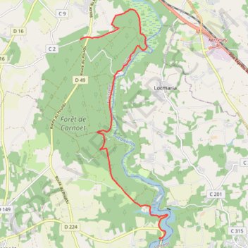 Itinéraire PONT Saint MAURICE RETOUR, distance, dénivelé, altitude, carte, profil, trace GPS