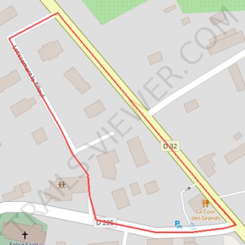 Itinéraire Circuit enfants, distance, dénivelé, altitude, carte, profil, trace GPS