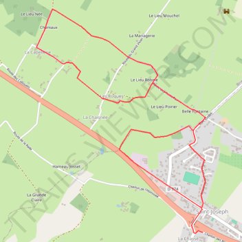 Itinéraire 1 - 7, distance, dénivelé, altitude, carte, profil, trace GPS