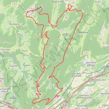 Itinéraire Grand Raid 73-2024-18998526, distance, dénivelé, altitude, carte, profil, trace GPS