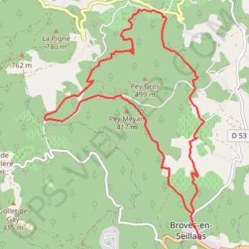Itinéraire VIADIC DU RAYOL, distance, dénivelé, altitude, carte, profil, trace GPS