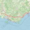 Itinéraire AURELIA, distance, dénivelé, altitude, carte, profil, trace GPS