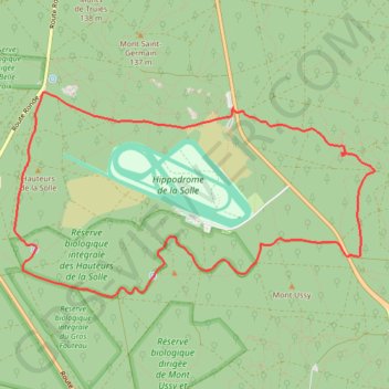 Itinéraire Fontainebleau - Cabaret Masson, distance, dénivelé, altitude, carte, profil, trace GPS