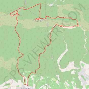Itinéraire Les Borrys-Arche de Portalas, distance, dénivelé, altitude, carte, profil, trace GPS
