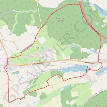 Itinéraire Randonnée de Hoste à Barst, distance, dénivelé, altitude, carte, profil, trace GPS