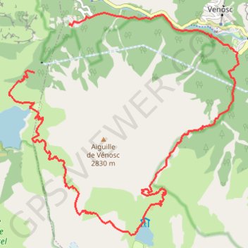 Itinéraire De La Danchère à La Danchère par le lac de la Muzelle, le Col du Vallon et le lac de Lauvitel, distance, dénivelé, altitude, carte, profil, trace GPS