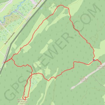 Itinéraire Mont Sâla, distance, dénivelé, altitude, carte, profil, trace GPS