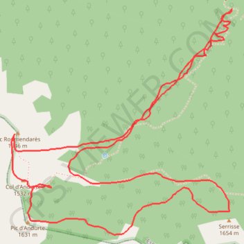 Itinéraire Roumendares, distance, dénivelé, altitude, carte, profil, trace GPS