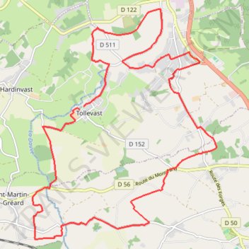 Itinéraire 0 - tollevastaise_2026_vtc_20km-24279859-1787933939-974, distance, dénivelé, altitude, carte, profil, trace GPS