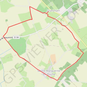 Itinéraire Circuit de la Petite Chouquetiére - Grandchain, distance, dénivelé, altitude, carte, profil, trace GPS