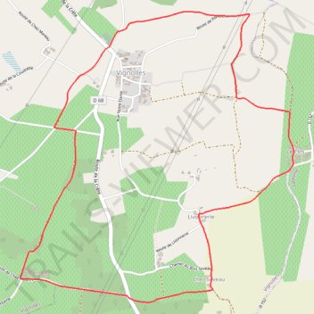 Itinéraire Sentier des moulins, distance, dénivelé, altitude, carte, profil, trace GPS