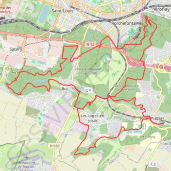 Itinéraire Trail du Josas, distance, dénivelé, altitude, carte, profil, trace GPS