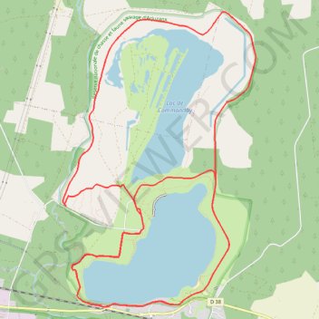 Itinéraire Lac d'Arjuzanx, distance, dénivelé, altitude, carte, profil, trace GPS