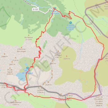 Itinéraire Cabane de L'Ho, distance, dénivelé, altitude, carte, profil, trace GPS