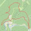 Itinéraire De Monthermé à la Roche à Sept Heures par le Roc la Tour et la Roche aux Corpias, distance, dénivelé, altitude, carte, profil, trace GPS
