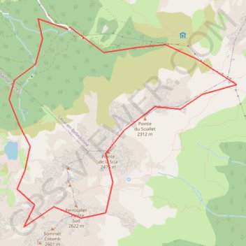 Itinéraire circuit, distance, dénivelé, altitude, carte, profil, trace GPS