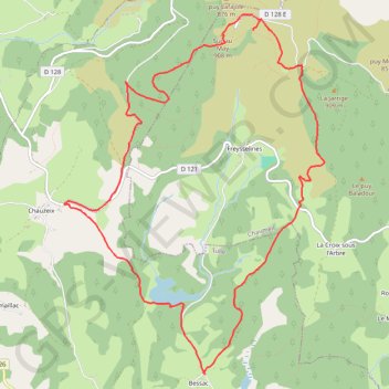 Itinéraire Trekking_2022-10-23T09_18_39, distance, dénivelé, altitude, carte, profil, trace GPS