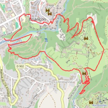 Itinéraire AGPS-Tracker: briancon, distance, dénivelé, altitude, carte, profil, trace GPS