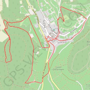 Itinéraire Marche à Pernand Vergelesses, distance, dénivelé, altitude, carte, profil, trace GPS