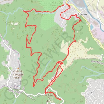 Itinéraire Pegomas, distance, dénivelé, altitude, carte, profil, trace GPS