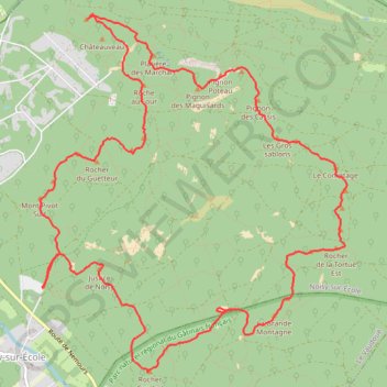 Itinéraire Circuit des 25 bosses, distance, dénivelé, altitude, carte, profil, trace GPS
