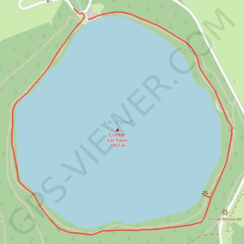 Itinéraire Rando - Le tour du Lac Pavin à Besse, distance, dénivelé, altitude, carte, profil, trace GPS