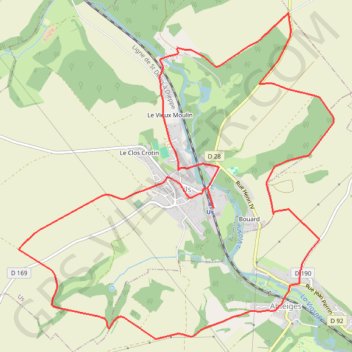 Itinéraire La Vallée de la Viosne autour de Us, distance, dénivelé, altitude, carte, profil, trace GPS