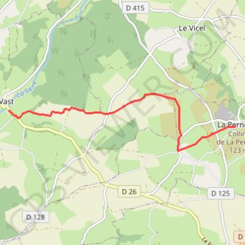 Itinéraire Etape 11 - LE VAST à LA PERNELLE, distance, dénivelé, altitude, carte, profil, trace GPS