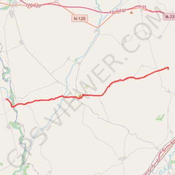 Itinéraire Arroyo San Bol - Itero de la Vega, distance, dénivelé, altitude, carte, profil, trace GPS