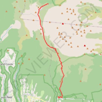 Itinéraire Gite du volcan - Gite de basse Vallée, distance, dénivelé, altitude, carte, profil, trace GPS