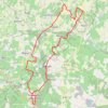 Itinéraire St Sulpice vers Matha 36.5 kms, distance, dénivelé, altitude, carte, profil, trace GPS