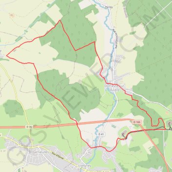 Itinéraire Circuit d'Uxegney, distance, dénivelé, altitude, carte, profil, trace GPS