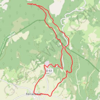 Itinéraire Ferrassières - La cabane de Cyprien par le Col de l'Homme Mort, distance, dénivelé, altitude, carte, profil, trace GPS