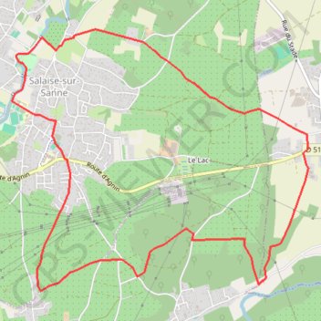 Itinéraire Salaise-sur-Sanne, distance, dénivelé, altitude, carte, profil, trace GPS