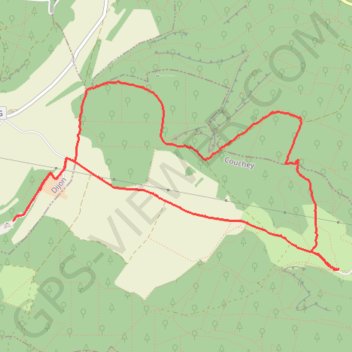 Itinéraire De Couchey au monastère Carmel, distance, dénivelé, altitude, carte, profil, trace GPS