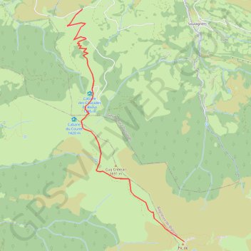 Itinéraire Pic de l'Oussouet, distance, dénivelé, altitude, carte, profil, trace GPS