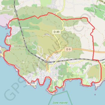 Itinéraire Carro côte bleue, distance, dénivelé, altitude, carte, profil, trace GPS